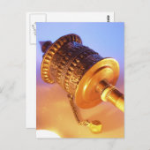 Carte Postale Roue de prière tibétaine (Devant / Derrière)