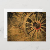 Carte Postale Roue d'escadre rustique primitive (Devant / Derrière)