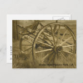 Carte Postale Roue en Wagon Bodie 1 (Devant / Derrière)