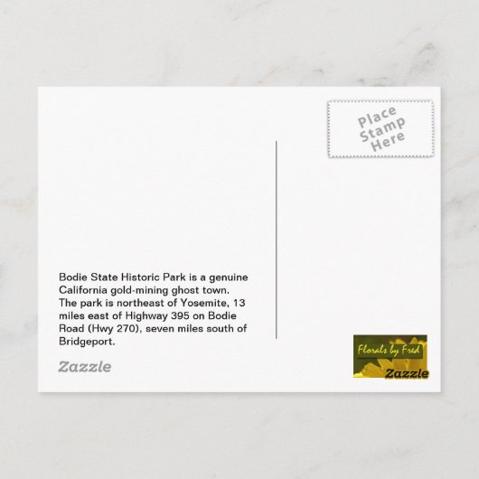 Carte Postale Roue en Wagon de caisse 3 (Dos)