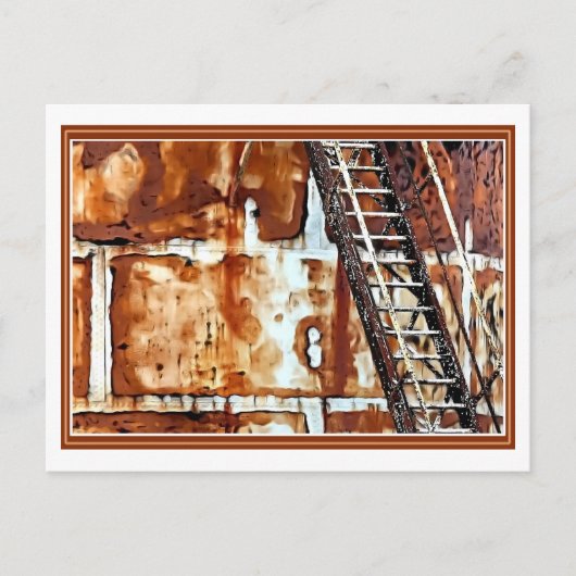 Carte Postale Roue et escaliers (Devant)