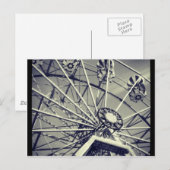 Carte Postale Roue ferrique noire et blanche (Devant / Derrière)