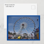 Carte postale ROUE FERRIS (Devant / Derrière)