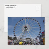 Carte postale ROUE FERRIS (Devant / Derrière)