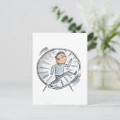 Carte Postale Roue Hamster (Debout devant)