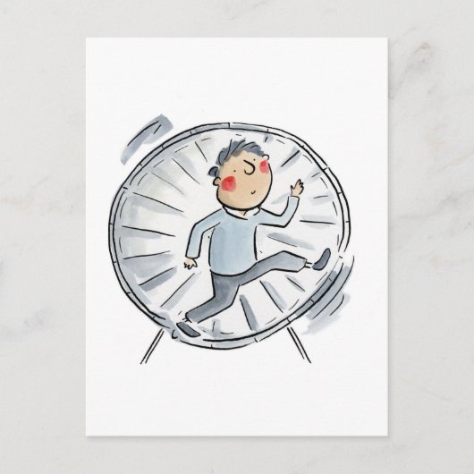 Carte Postale Roue Hamster (Devant)