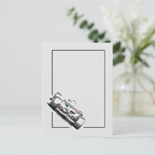 Carte Postale Roue ouverte (Debout devant)