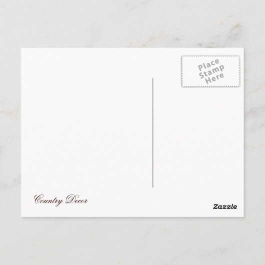 Carte Postale Roue rouge (Dos)