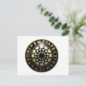 Carte Postale Roue solaire noire (Debout devant)