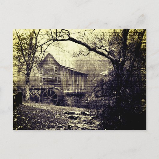 Carte Postale Roue vintage (Devant)
