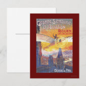 Carte Postale Rouen, France - Pilote et Avion (Devant / Derrière)