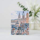Carte Postale Rouen Photo Vintage  (Debout devant)