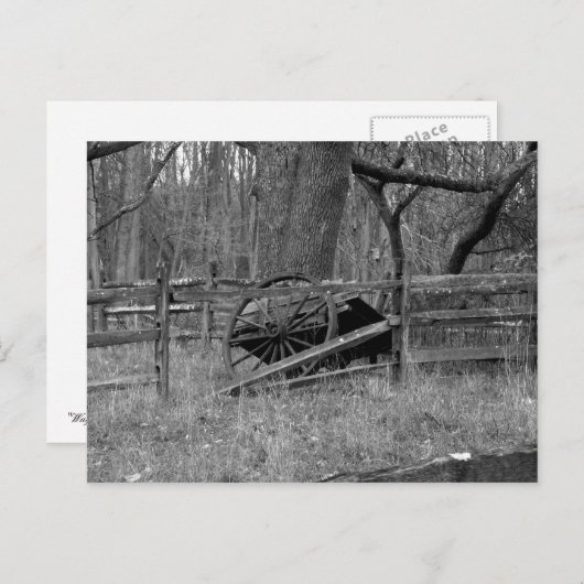 Carte Postale Roues (Devant / Derrière)