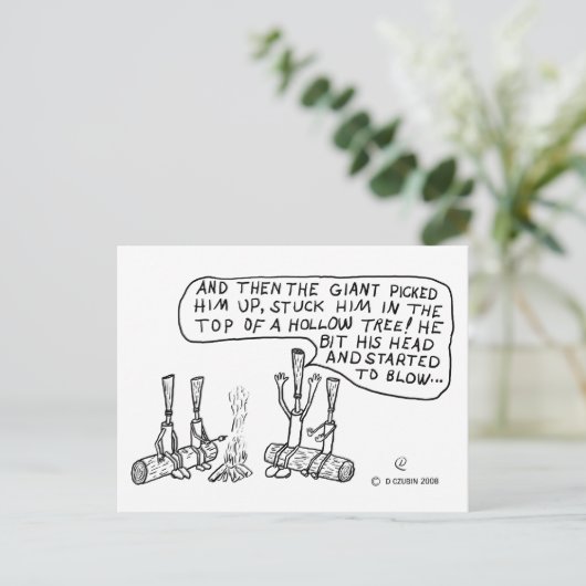 Carte Postale Roues de feu de camp (Debout devant)