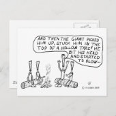 Carte Postale Roues de feu de camp (Devant / Derrière)