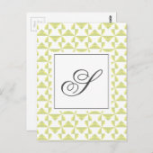 Carte Postale Roues de mesure initiale personnalisées (Devant / Derrière)