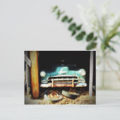 Carte postale Roues vintages (Debout devant)