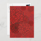 carte postale rouge (Devant / Derrière)