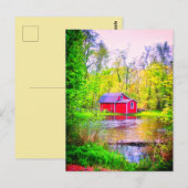 CARTE POSTALE ROUGE (Devant / Derrière)