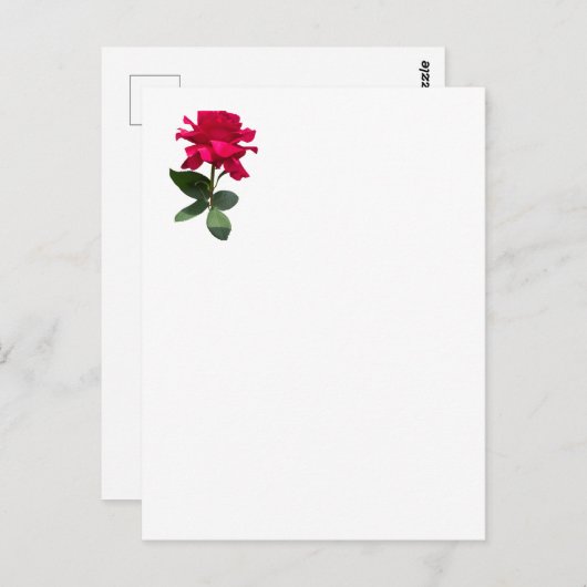 Carte Postale Rouge (Devant / Derrière)