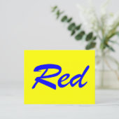 Carte Postale Rouge (Debout devant)