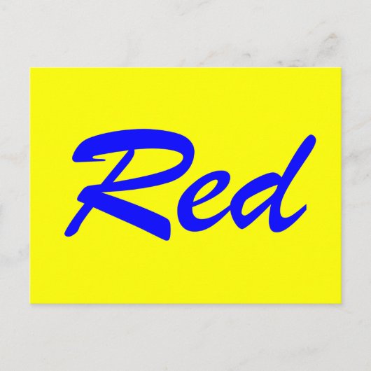 Carte Postale Rouge (Devant)