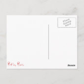 Carte Postale Rouge (Dos)