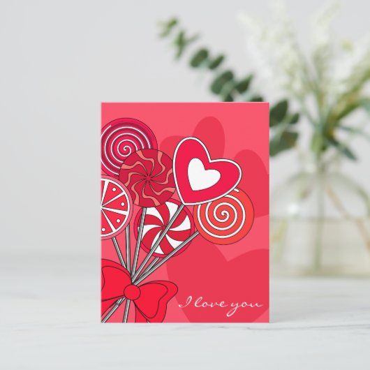 Carte postale Rouge (Debout devant)