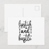 Carte Postale Rouge à lèvres et débrouille (Devant / Derrière)