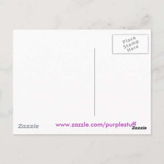 Carte Postale Rouge à lèvres pourpre (Dos)