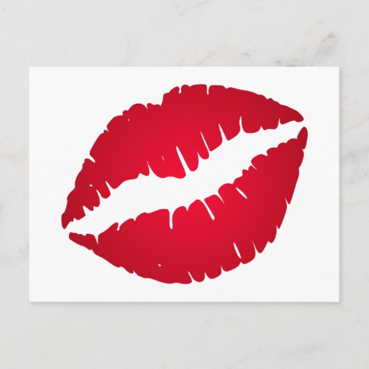 Carte Postale Rouge à lèvres rouge riche (Devant)