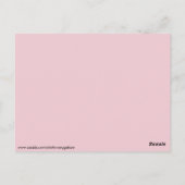 Carte postale rouge blanc à damier (Dos)