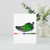 Carte Postale Rouge, Blanc, Bleu et Vert (Debout devant)