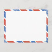 Carte Postale Rouge blanc et bleu Madame toujours droite (Dos)