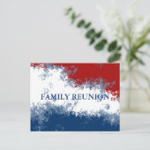 Carte postale Rouge blanc et bleu Réunion (Debout devant)