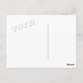 Carte postale Rouge Bleu Cravate-Dye VOTE (Dos)