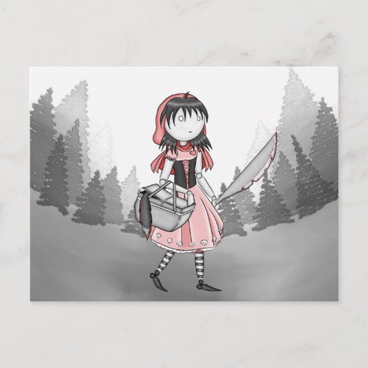 Carte postale rouge Bloody Lil (Devant)