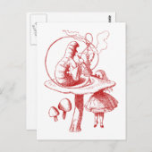 Carte Postale Rouge Caterpillar (Devant / Derrière)