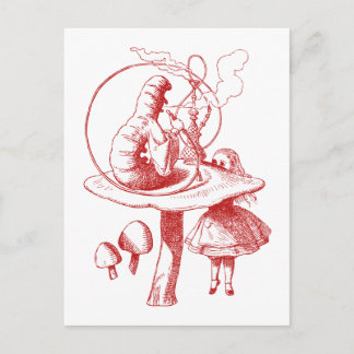 Carte Postale Rouge Caterpillar