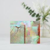 Carte postale-Rouge cerf-volant dans le collage du (Debout devant)