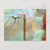 Carte postale-Rouge cerf-volant dans le collage du (Devant)