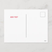 Carte postale Rouge chinois du Nouvel An (Dos)