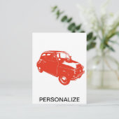 Carte Postale Rouge de la voiture d'origine (Debout devant)