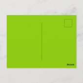 Carte Postale Rouge de Noël et Vert de Brat (Dos)
