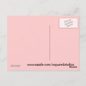 Carte postale rouge de petit gâteau de velours (Dos)