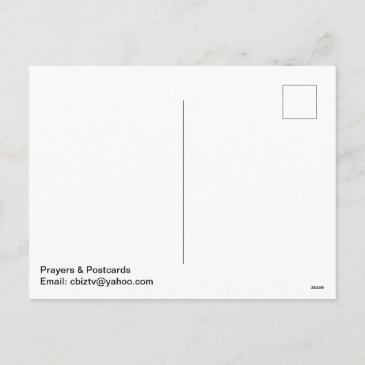 Carte postale rouge de vacances (Dos)