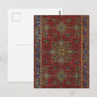 Rouge et bleu classique, Motif de tapis persan