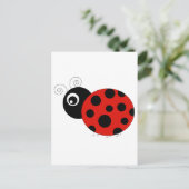 Carte Postale Rouge et noir Ladybug (Debout devant)