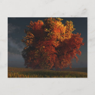 Carte postale Rouge et Or