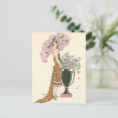 Carte Postale Rouge et or par George Barbier (Debout devant)